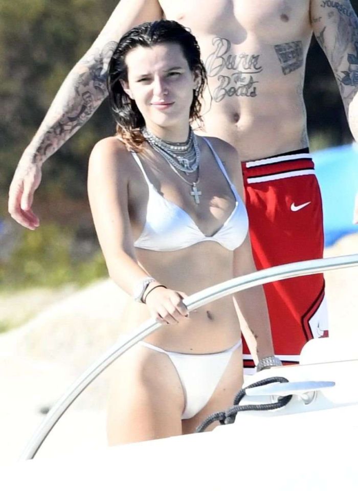 Bella Thorne On A Bikini Vacation At A Yacht In Sardinia