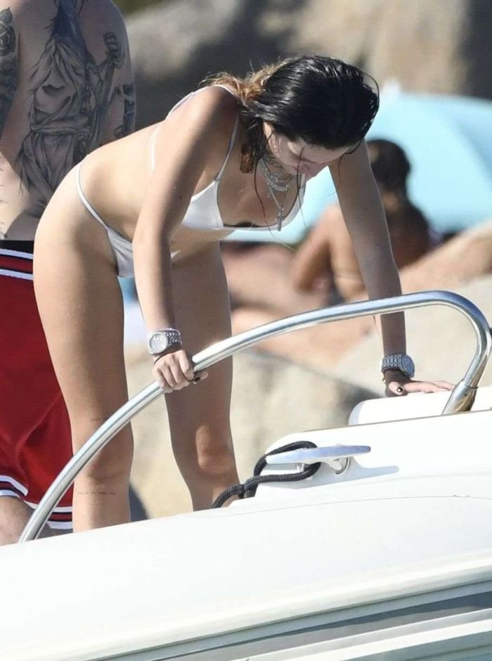 Bella Thorne On A Bikini Vacation At A Yacht In Sardinia