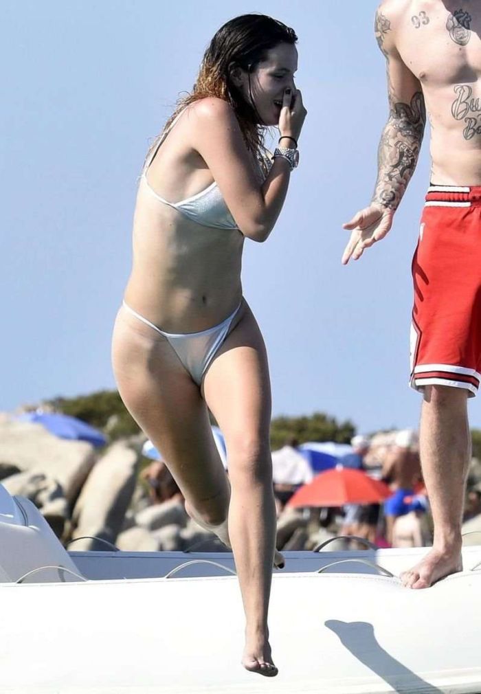 Bella Thorne On A Bikini Vacation At A Yacht In Sardinia