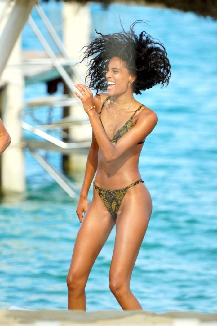 Cindy Bruna On A Bikini Vacation At The Beach In St Tropez