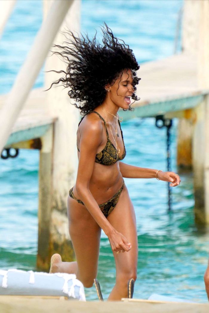 Cindy Bruna On A Bikini Vacation At The Beach In St Tropez