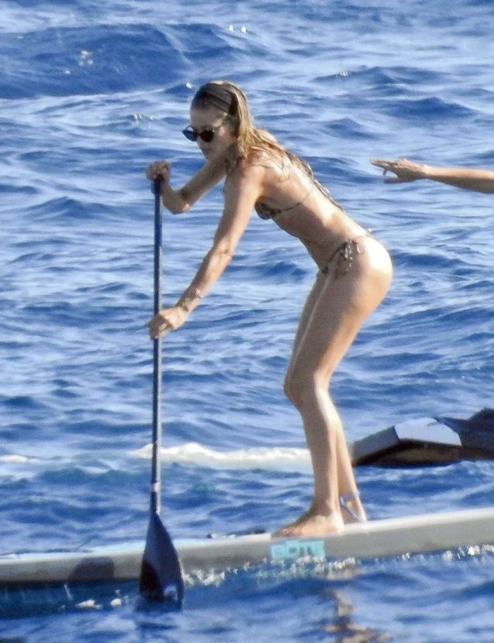 Doutzen Kroes Kayaking In A Bikini At A Beach In Ibiza
