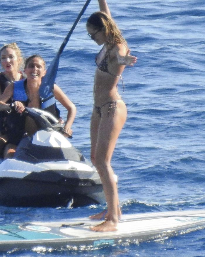 Doutzen Kroes Kayaking In A Bikini At A Beach In Ibiza
