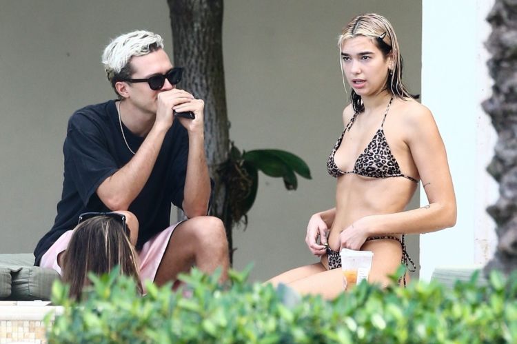 Dua Lipa Candids In Bikini At A Poolside In Miami