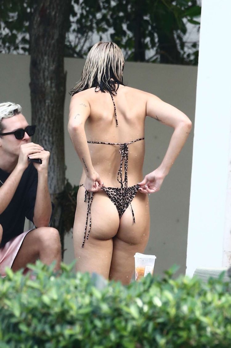 Dua Lipa Candids In Bikini At A Poolside In Miami