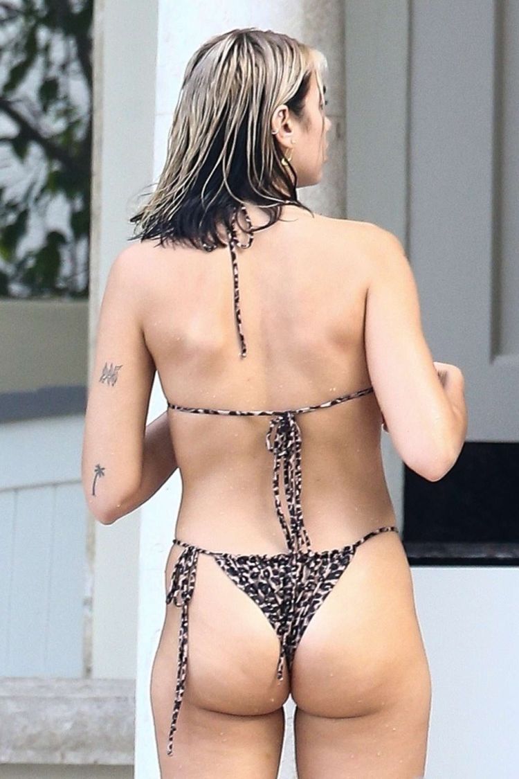 Dua Lipa Candids In Bikini At A Poolside In Miami