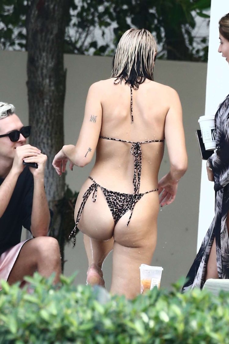 Dua Lipa Candids In Bikini At A Poolside In Miami