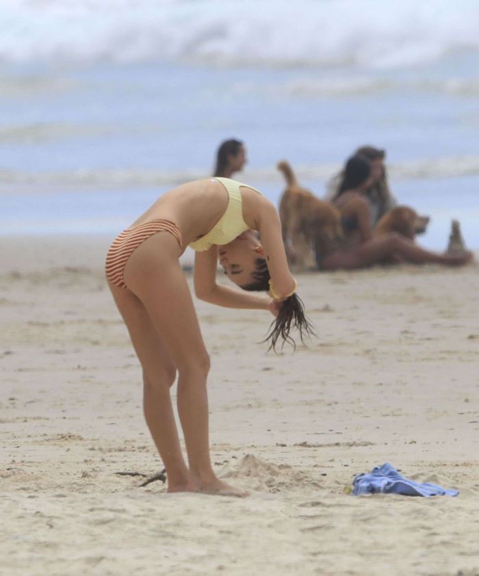 Gabriella Brooks In A Bikini On Byron Bay Beach
