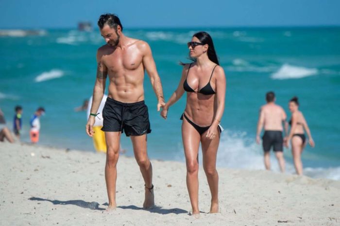Giorgia Gabriele Enjoying Her Beach Day In Miami