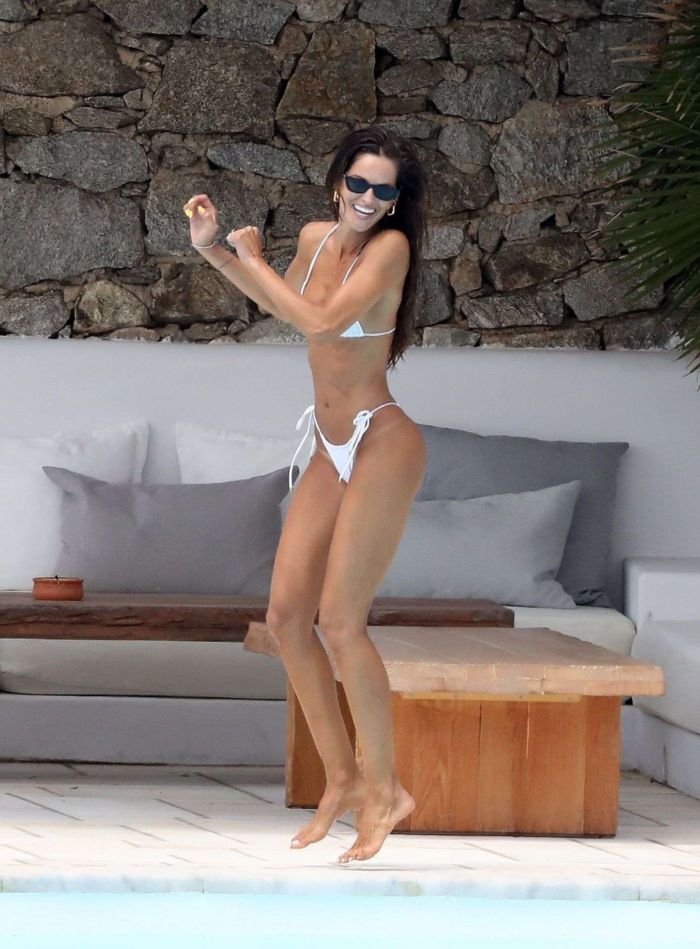 Izabel Goulart In White Bikini On The Beautiful Island Of Mykonos