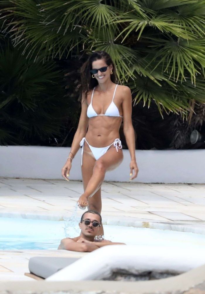 Izabel Goulart In White Bikini On The Beautiful Island Of Mykonos