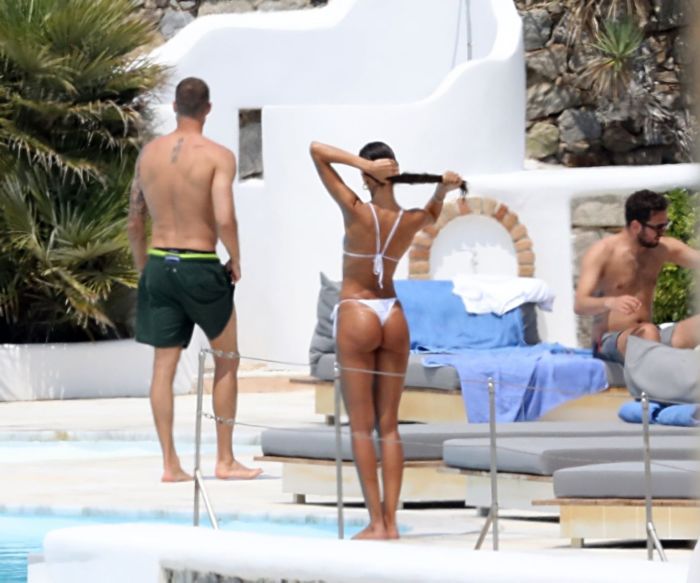 Izabel Goulart In White Bikini On The Beautiful Island Of Mykonos