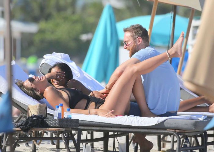 Jessica Ledon Relaxing In A Swimsuit On The Beach In Miami