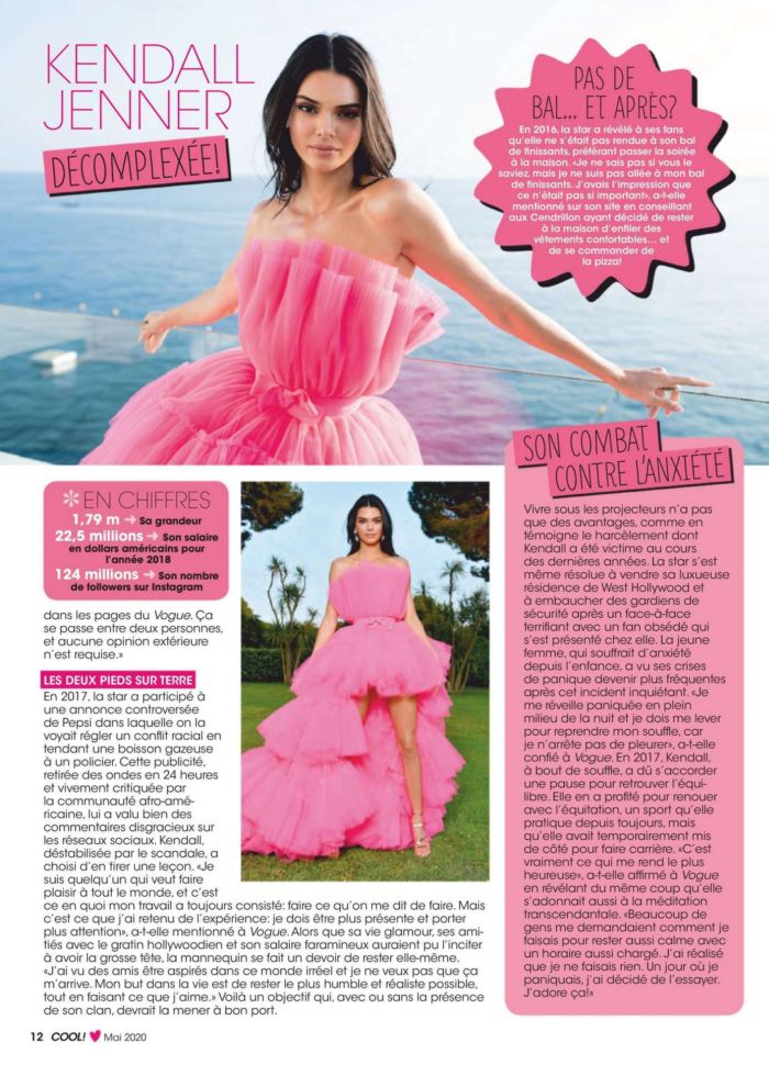 Kendall Jenner Looks Pretty In Cool Magazine Canada 2020