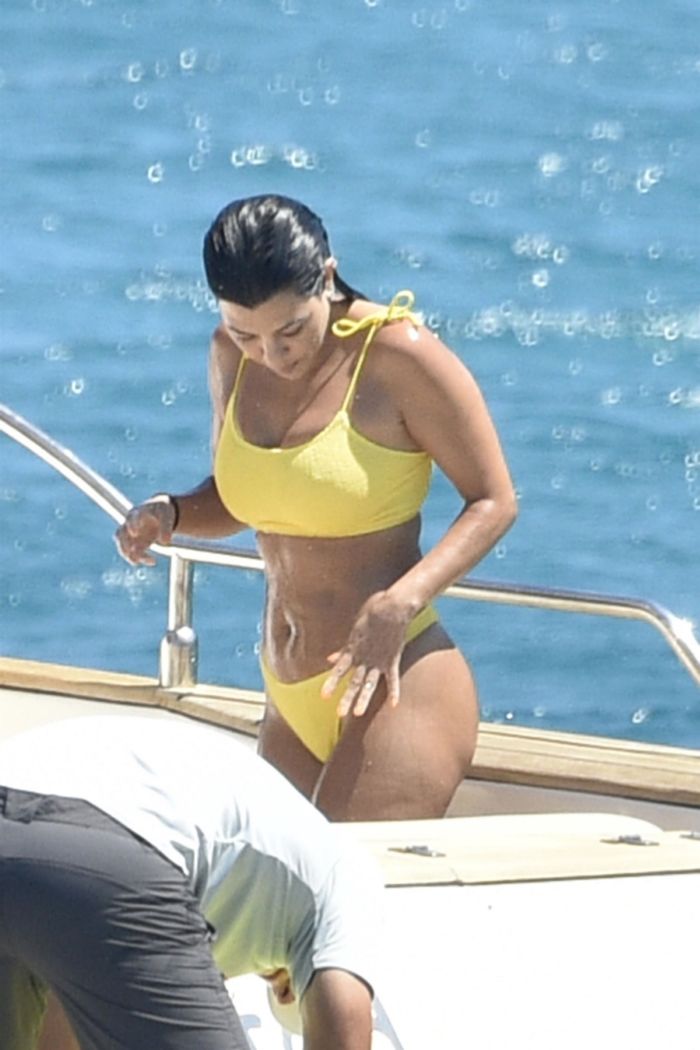 Kourtney Kardashian During Her Vacation On A Yacht In Corsica
