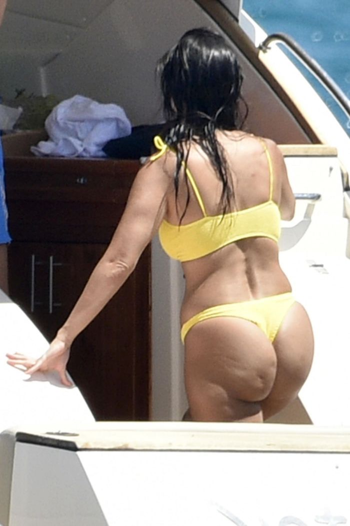 Kourtney Kardashian During Her Vacation On A Yacht In Corsica