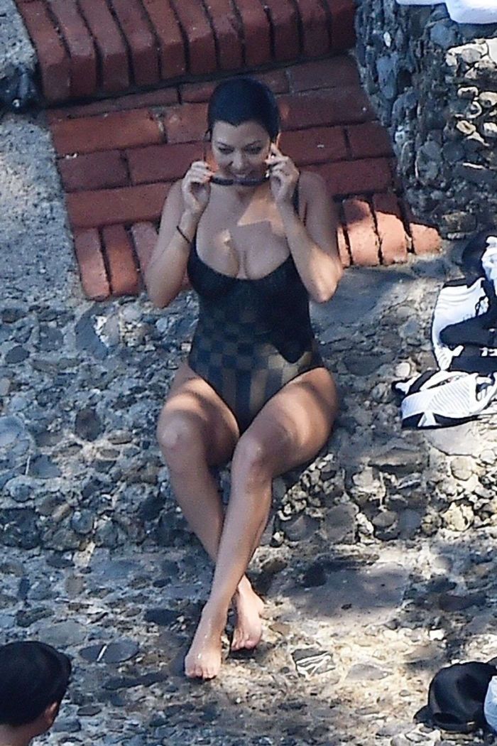 Kourtney Kardashian On A Swimsuit Vacation In Portofino