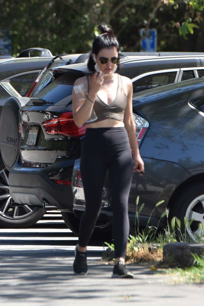 Fitness Freak Lucy Hale Spotted In Tights Out In Studio City