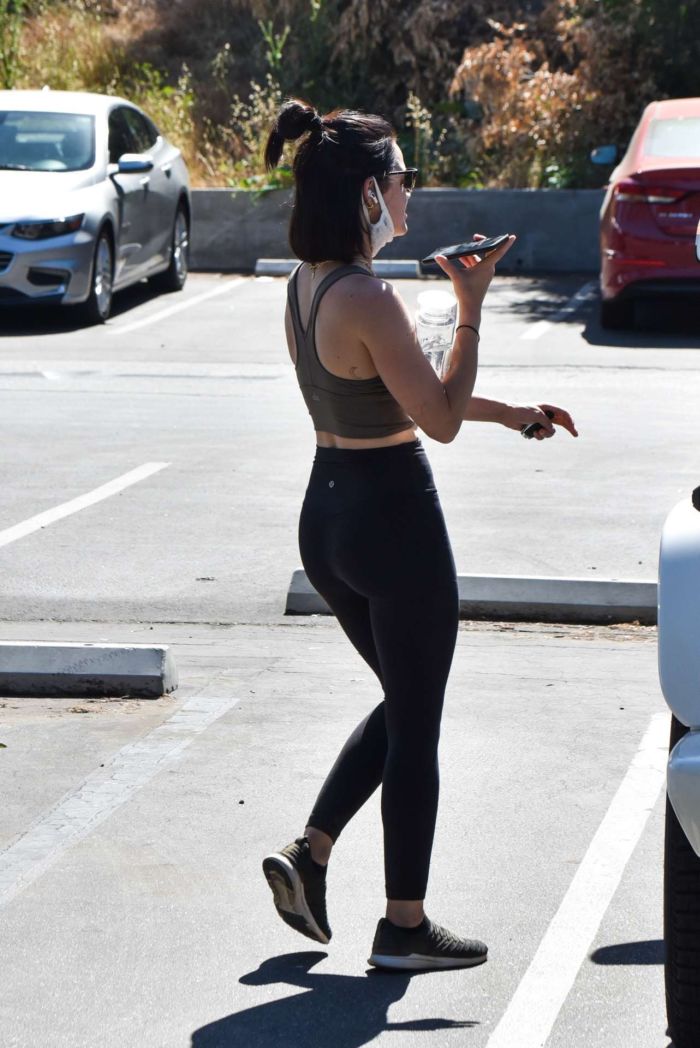 Fitness Freak Lucy Hale Spotted In Tights Out In Studio City