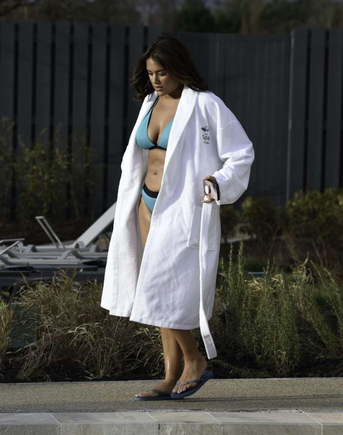 Malin Andersson Enjoying Her Day Out In Bikini At The Carden Park Spa