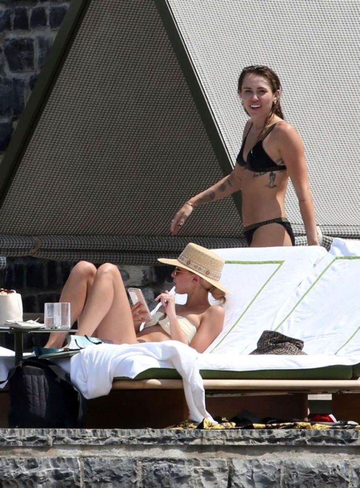 Miley Cyrus On A Bikini Vacation In Lake Como