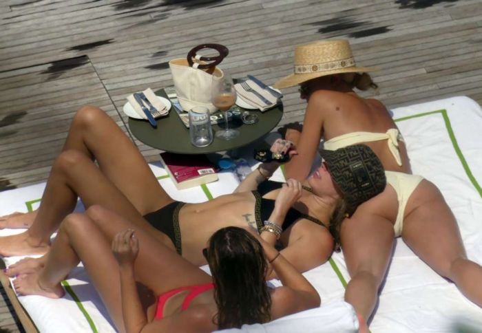 Miley Cyrus On A Bikini Vacation In Lake Como