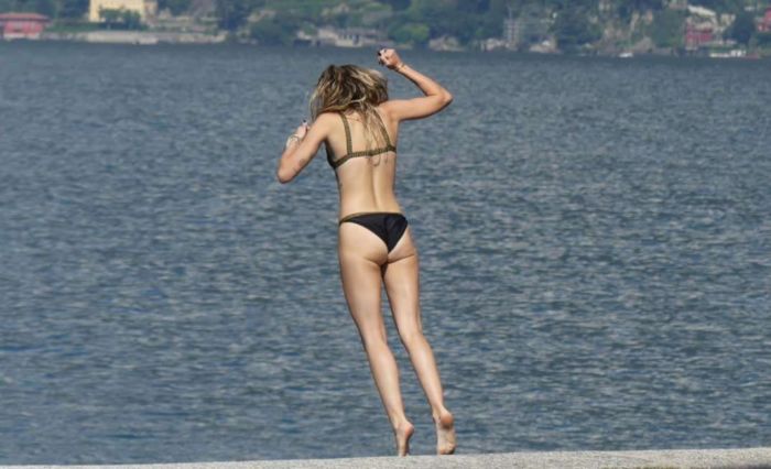 Miley Cyrus On A Bikini Vacation In Lake Como