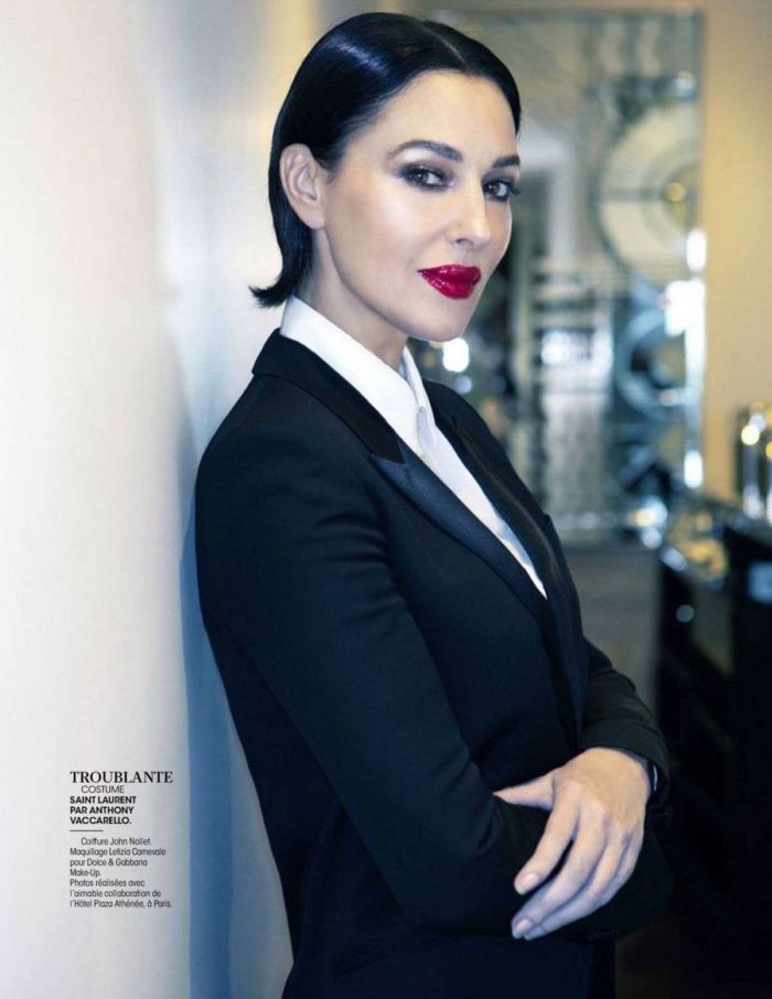 Gorgeous Monica Bellucci In An Office Look For Madame Figaro France Magazine 2020