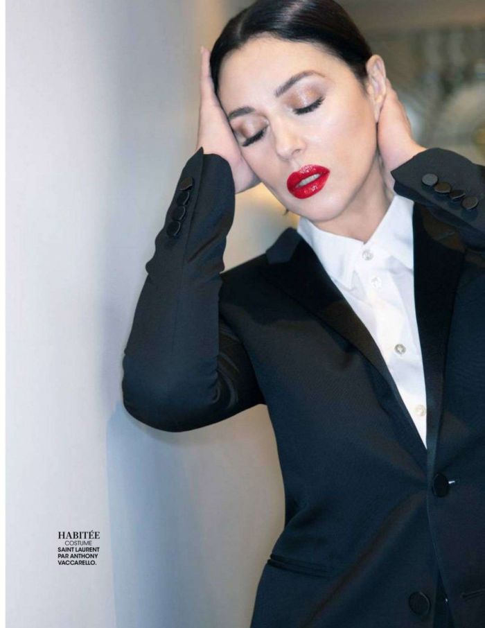 Gorgeous Monica Bellucci In An Office Look For Madame Figaro France Magazine 2020