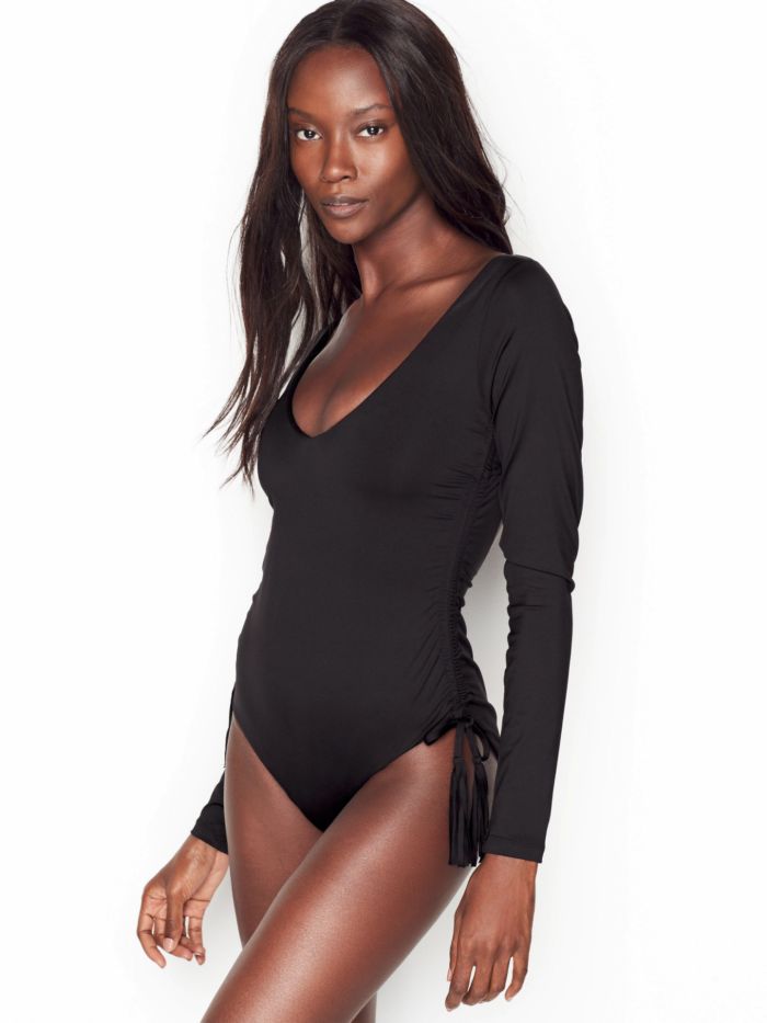 Riley Montana Showcasing Victoria's Secret Swimwear Collection