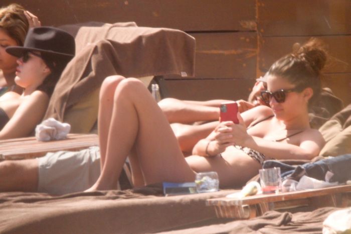 Sara Sampaio Candids In Bikini At The Beach In Tulum