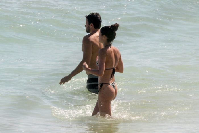 Sara Sampaio Candids In Bikini At The Beach In Tulum