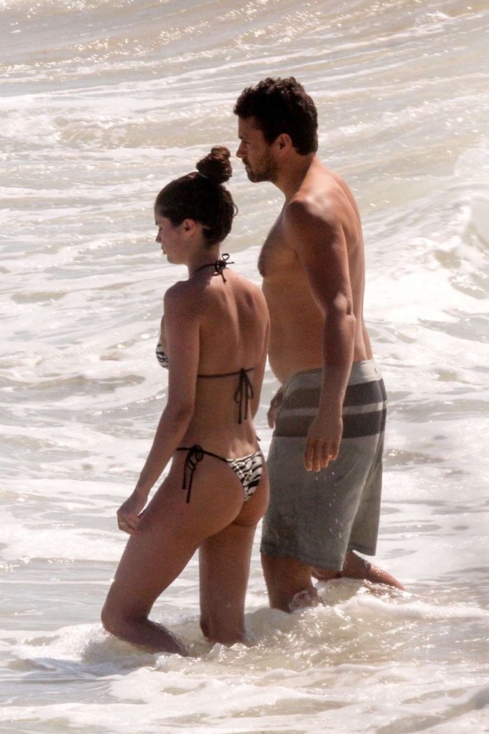 Sara Sampaio Candids In Bikini At The Beach In Tulum