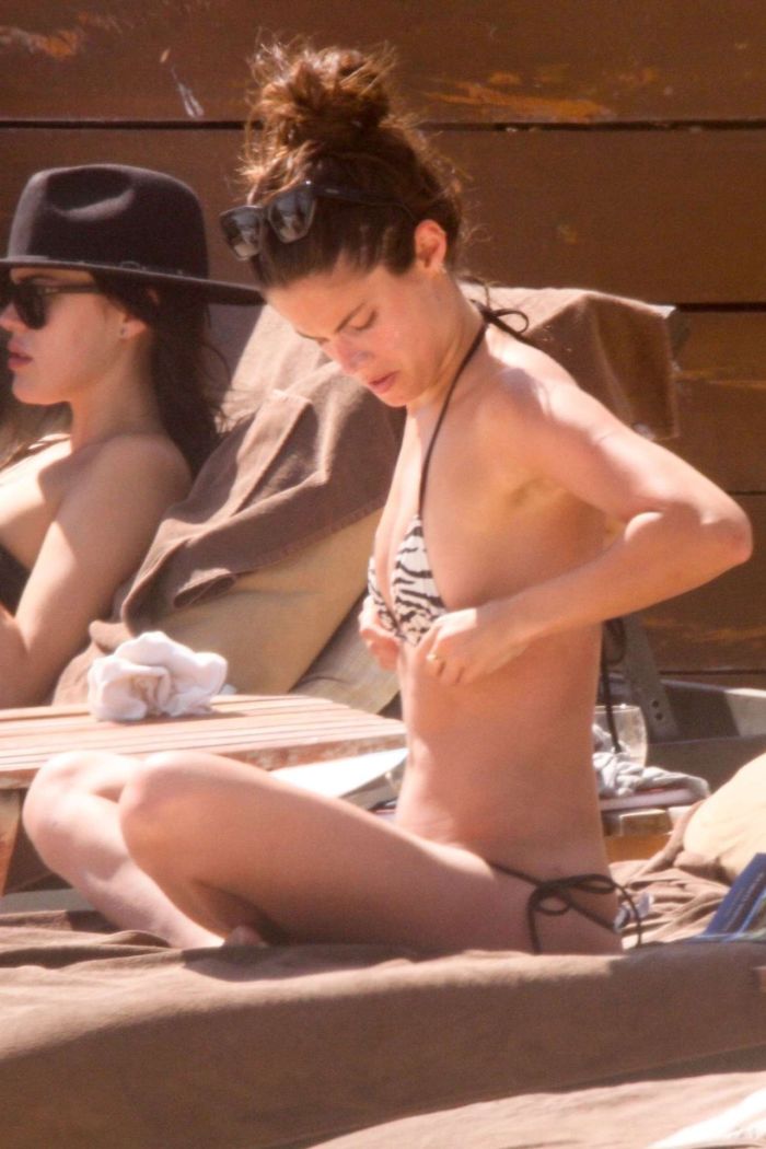 Sara Sampaio Candids In Bikini At The Beach In Tulum