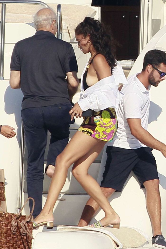 Shanina Shaik On A Yacht With Friends In Formentera