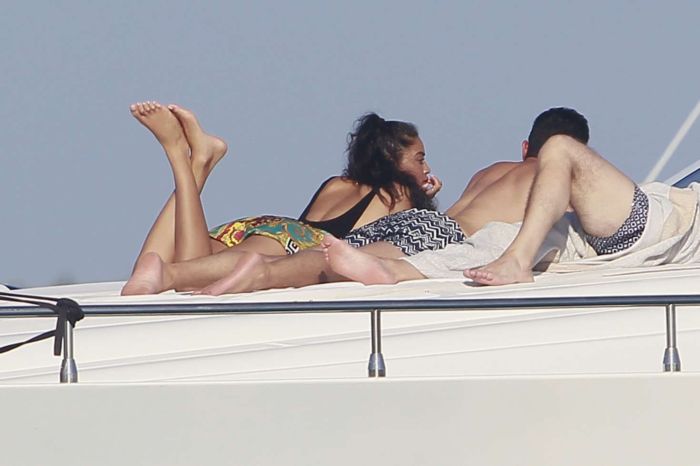 Shanina Shaik On A Yacht With Friends In Formentera