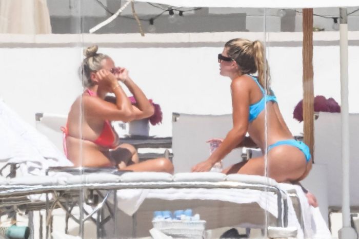 Sofia Richie Vacationing In A Blue Bikini In Malibu