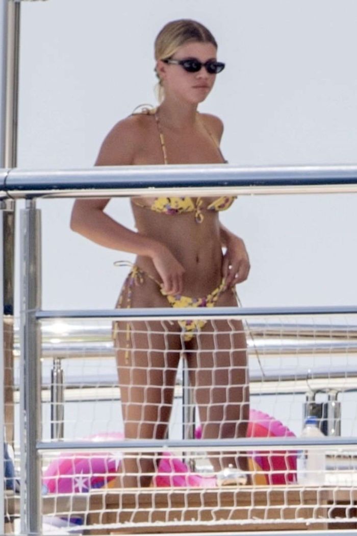 Sofia Richie On A Vacation In Bikini On A Yacht In Capri