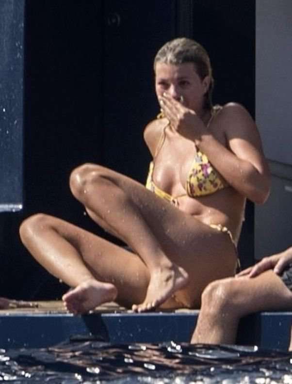 Sofia Richie On A Vacation In Bikini On A Yacht In Capri