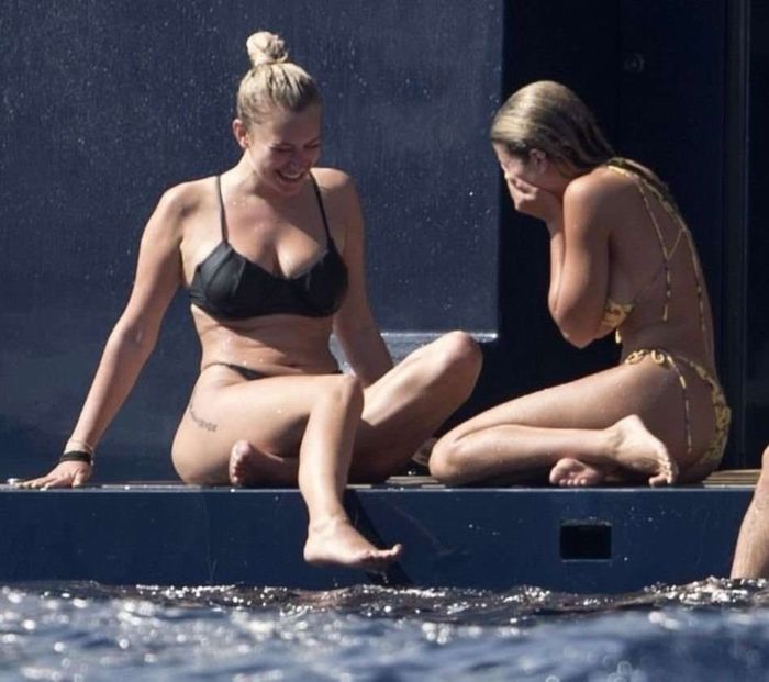 Sofia Richie On A Vacation In Bikini On A Yacht In Capri