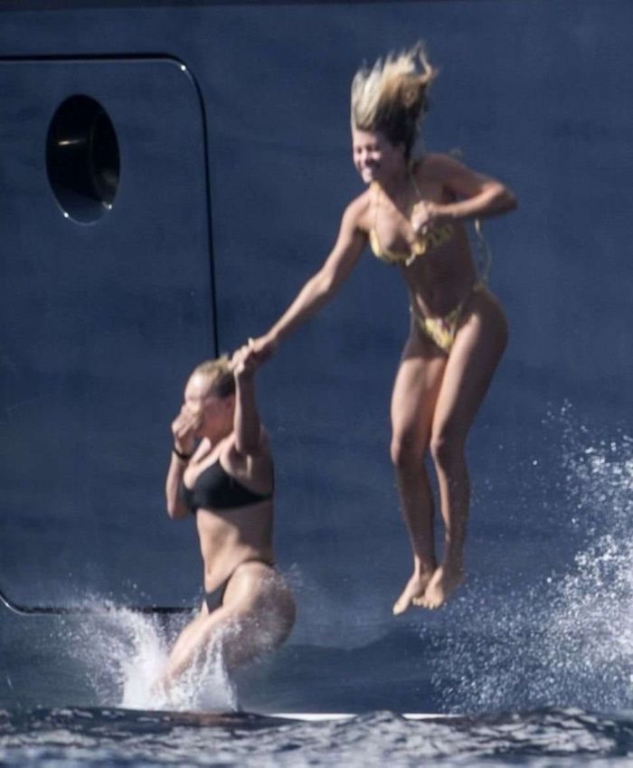 Sofia Richie On A Vacation In Bikini On A Yacht In Capri