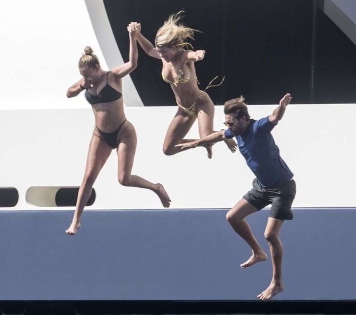 Sofia Richie On A Vacation In Bikini On A Yacht In Capri