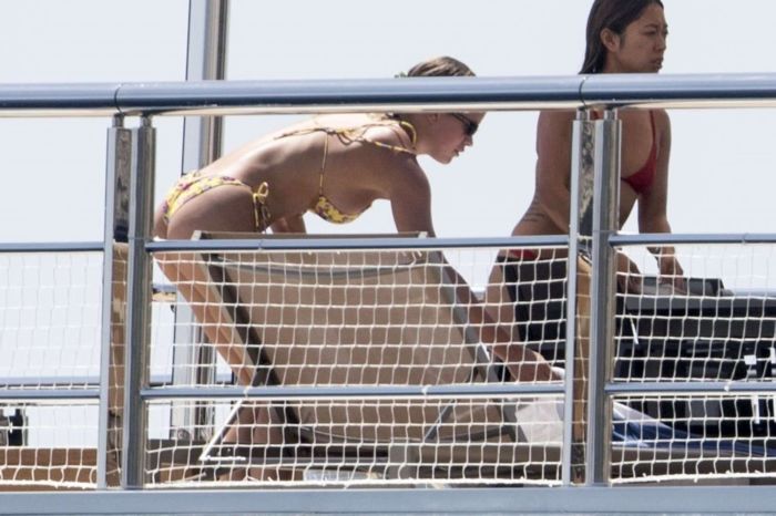 Sofia Richie On A Vacation In Bikini On A Yacht In Capri
