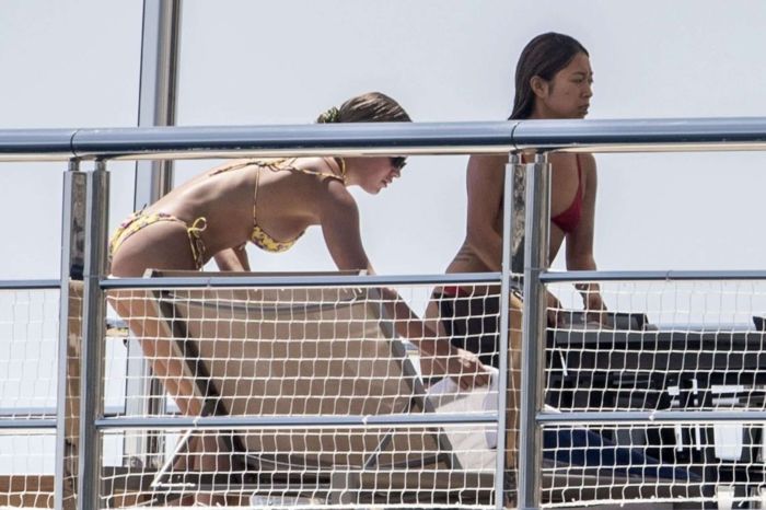Sofia Richie On A Vacation In Bikini On A Yacht In Capri