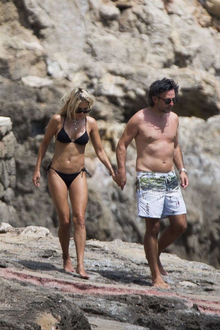 Sylvie Meis Holidays In Bikini At The Beach In Mallorca
