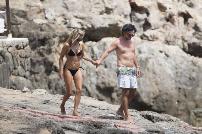 Sylvie Meis Holidays In Bikini At The Beach In Mallorca