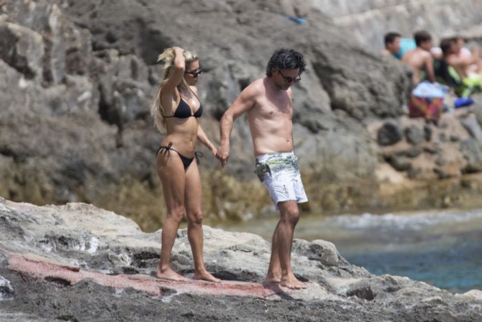Sylvie Meis Holidays In Bikini At The Beach In Mallorca