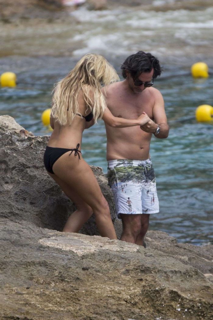 Sylvie Meis Holidays In Bikini At The Beach In Mallorca