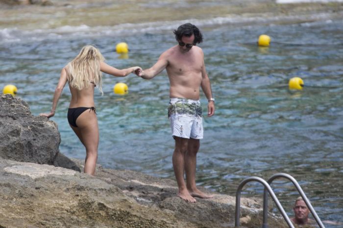 Sylvie Meis Holidays In Bikini At The Beach In Mallorca