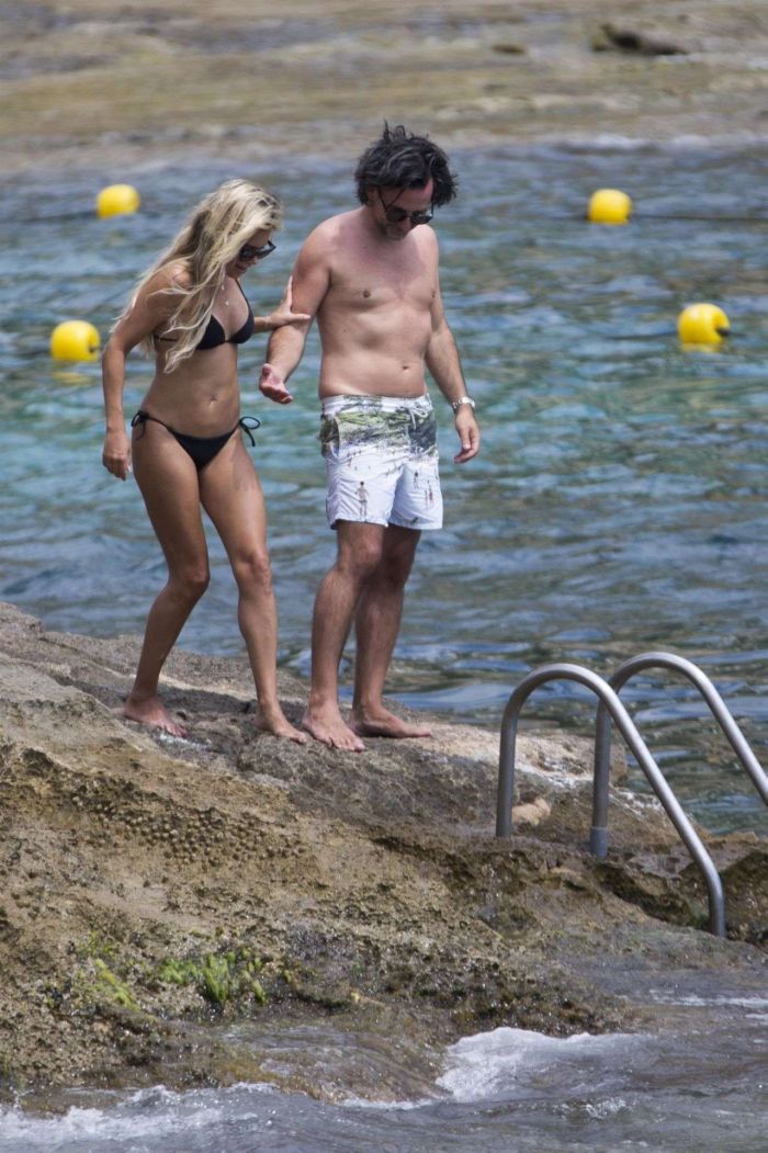 Sylvie Meis Holidays In Bikini At The Beach In Mallorca